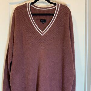 Womance Burgundy Sweater – Women’s XL, Cozy & Stylish